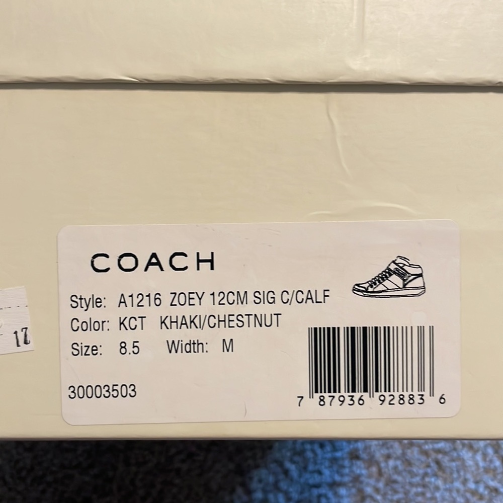 Coach Hightop Sneakers - Picture 9 of 9